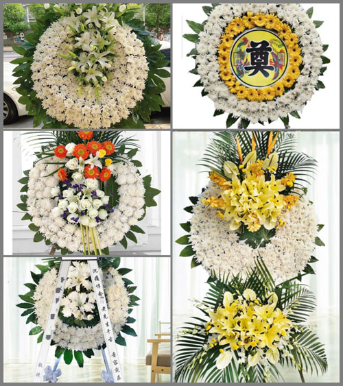 湖北黄冈市黄梅县刘佐乡杨西垸村花圈速递